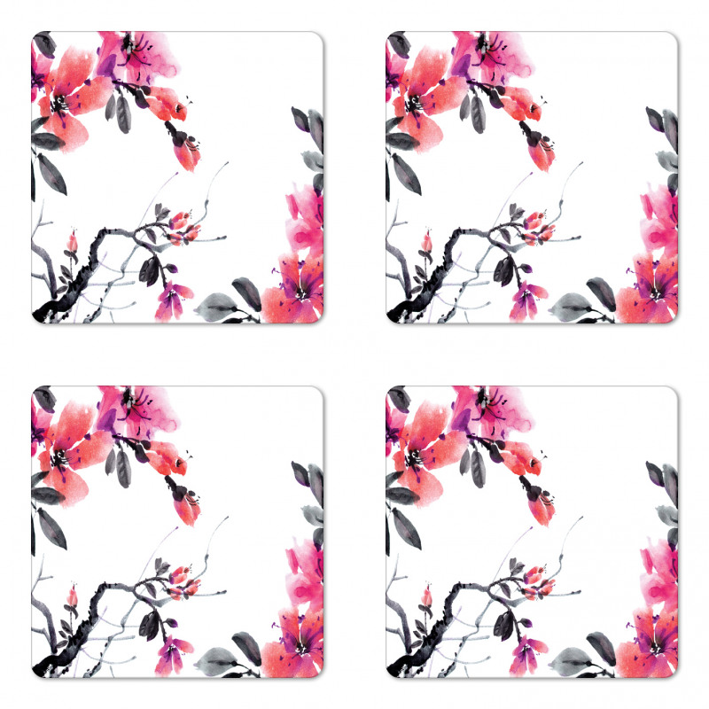 Spring Time Blooms Coaster Set Of Four