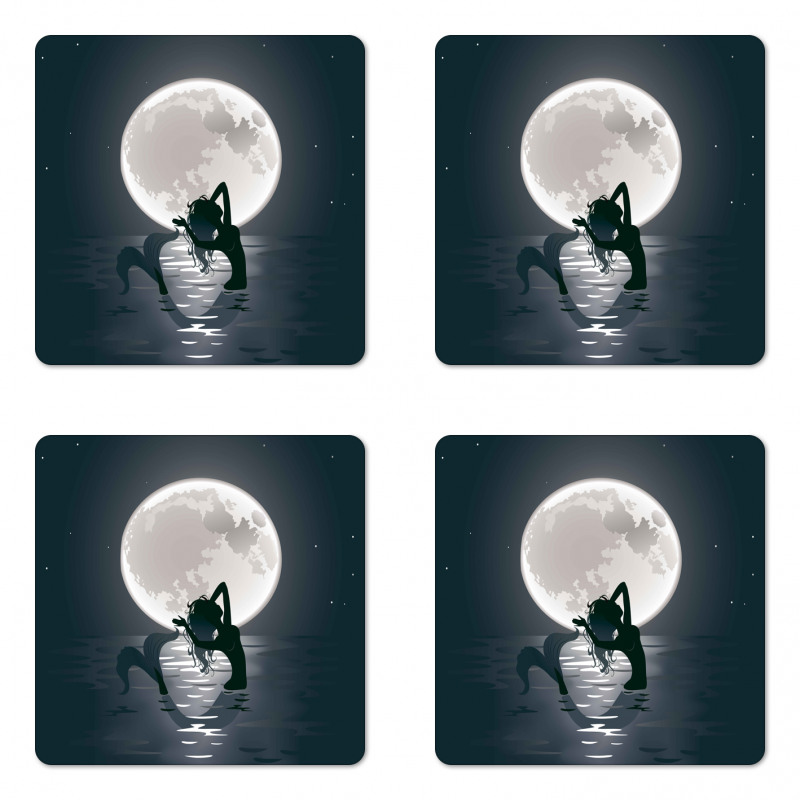 Mermaids at Night Coaster Set Of Four