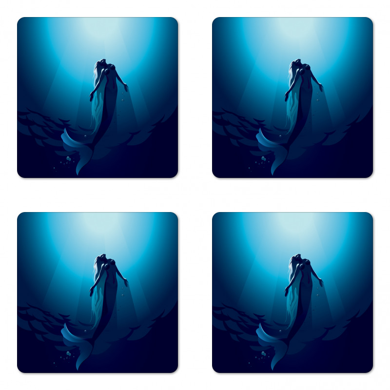 Mermaid in Deep Water Coaster Set Of Four