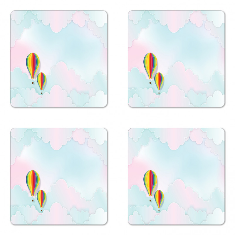 Dreamy Gradient Sky Coaster Set Of Four