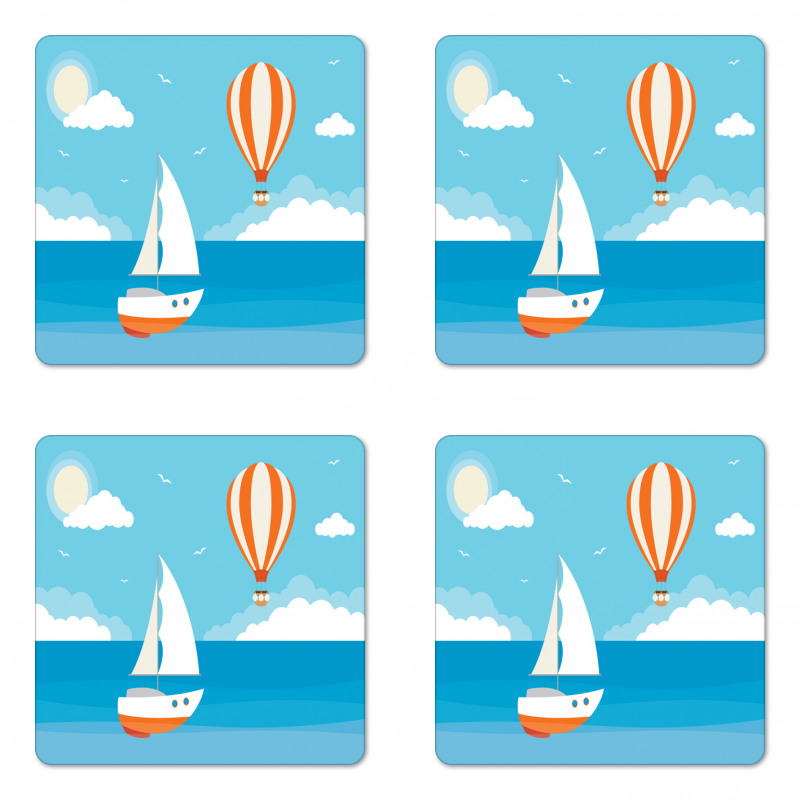 Boat Holiday Sea Coaster Set Of Four