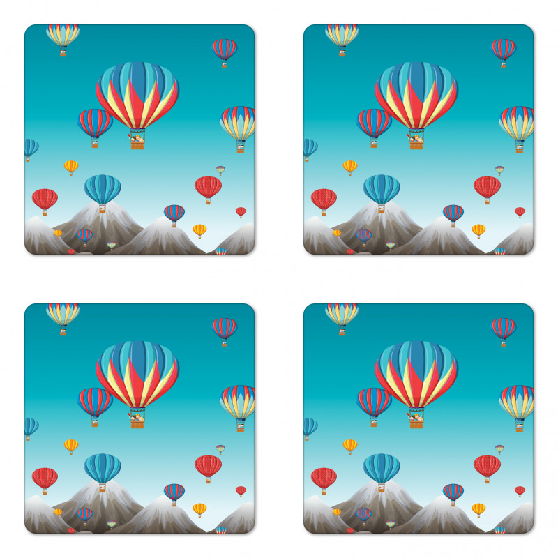 Colorful Mountains Coaster Set Of Four