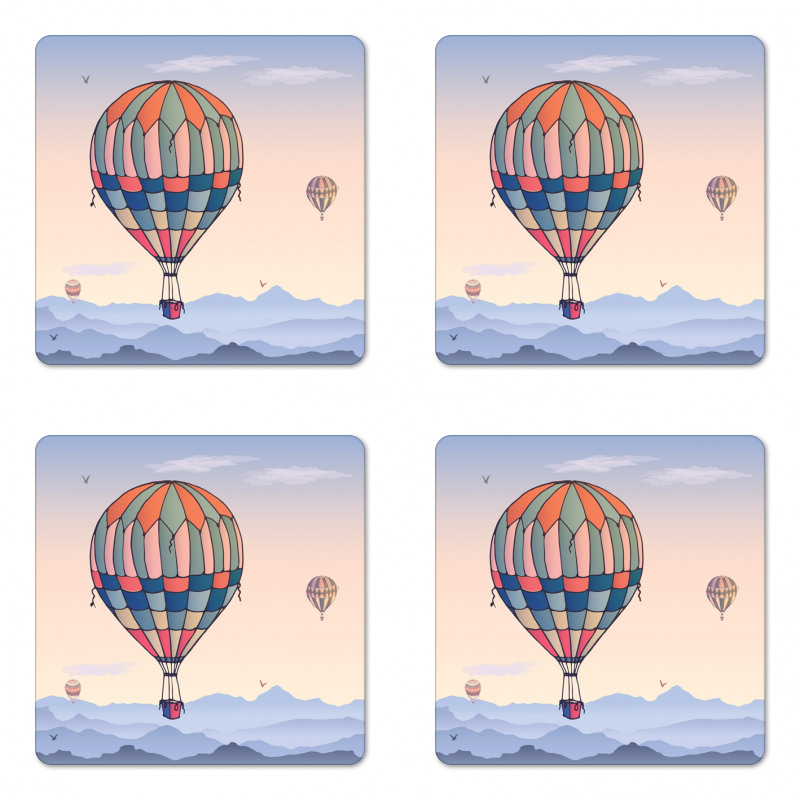 Travel Adventure Coaster Set Of Four