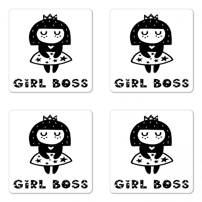 Princess Doodle Coaster Set Of Four