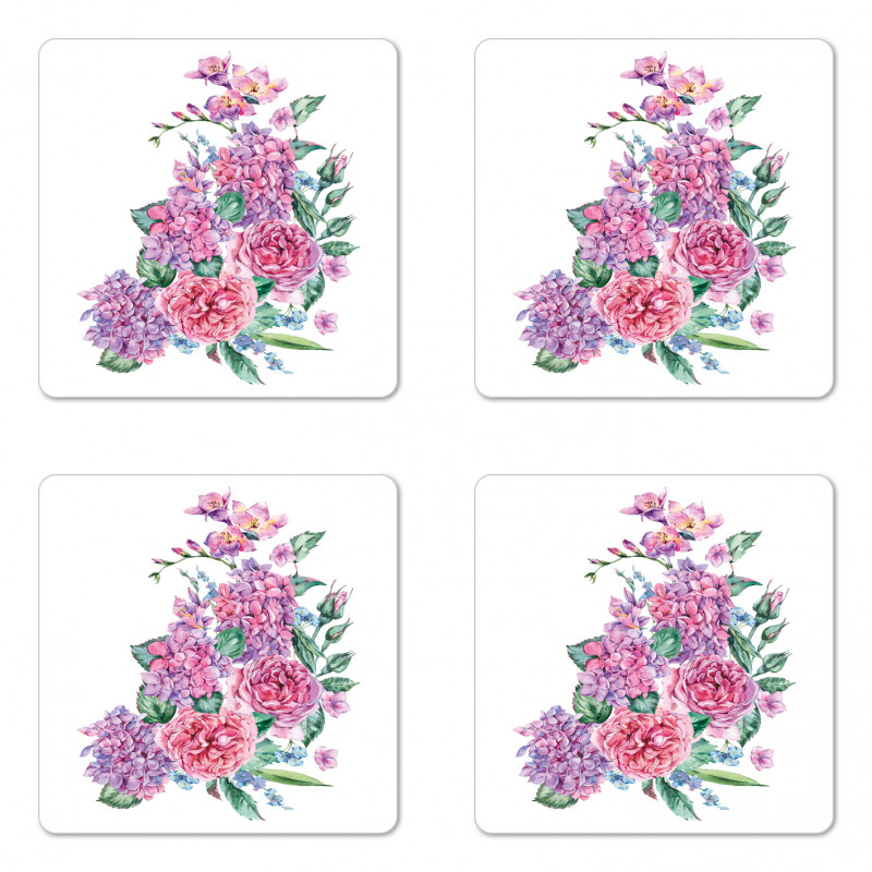 Spring Blooming Beauty Coaster Set Of Four