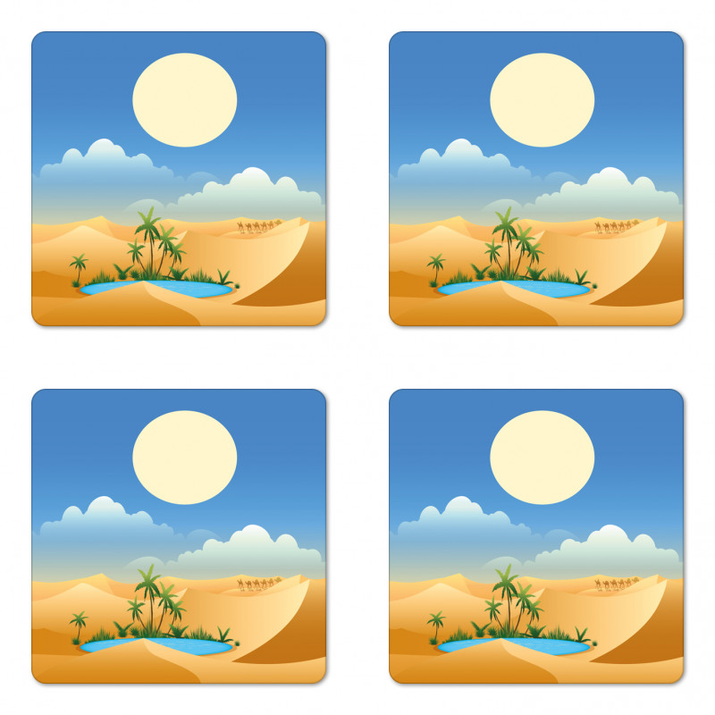 Summer Time Desert Coaster Set Of Four