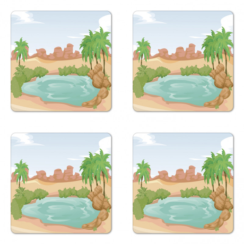 Scenic Eastern Sahara Vibes Coaster Set Of Four