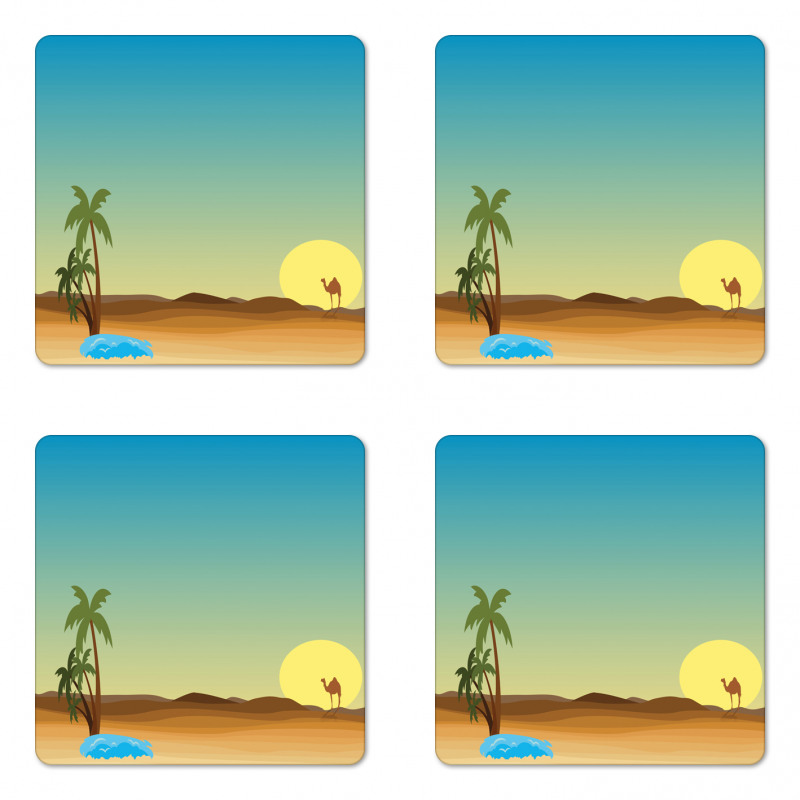 Sunny Weather in the Wild Coaster Set Of Four