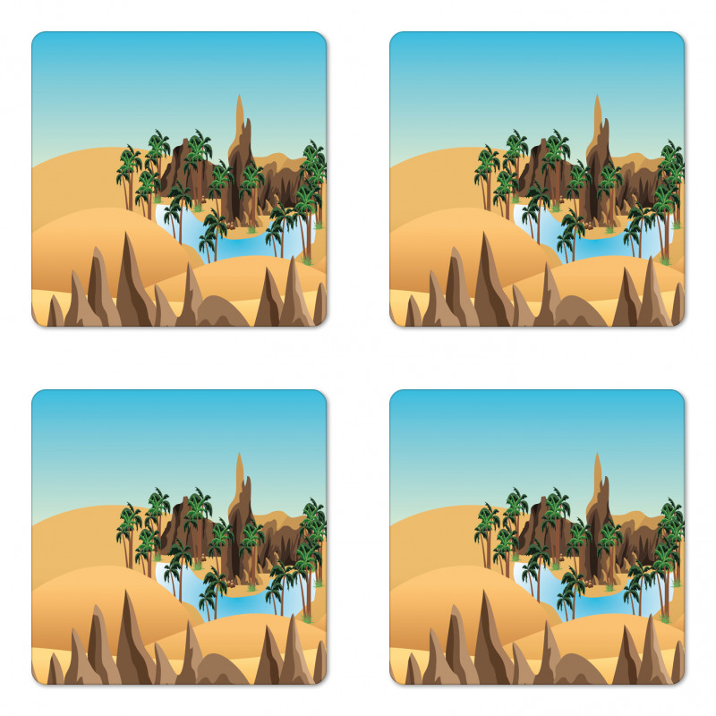 Exploration in the Desert Coaster Set Of Four