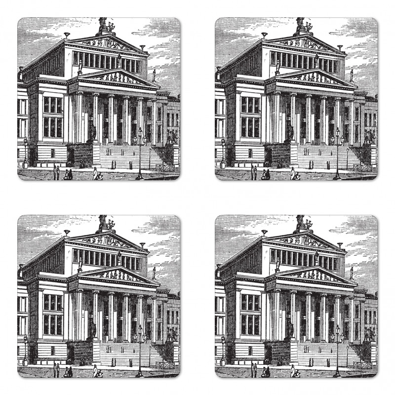 Engraved Konzerthaus Berlin Coaster Set Of Four