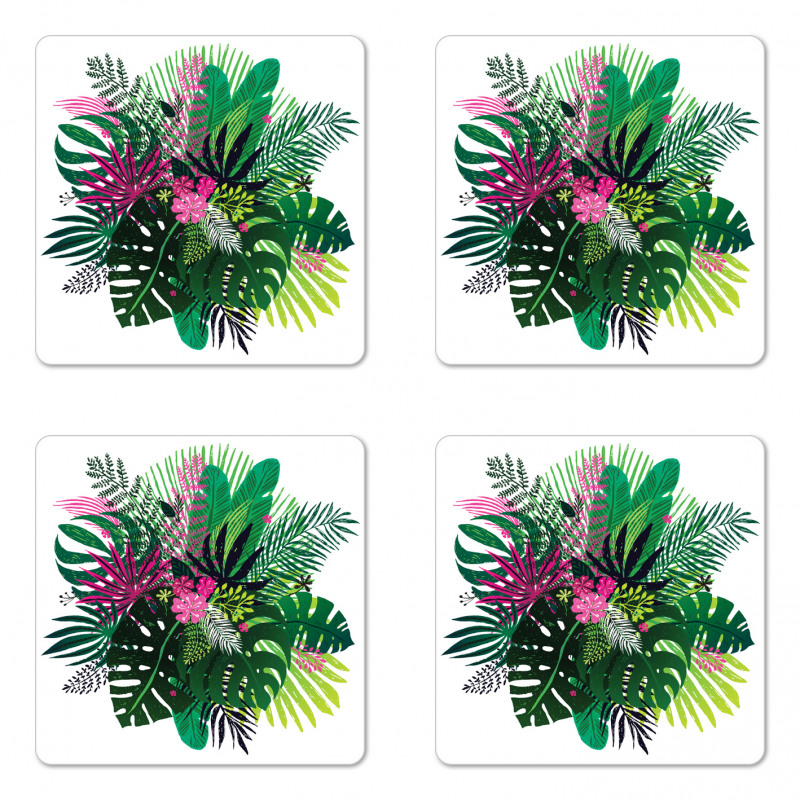 Exotic Bouquet Coaster Set Of Four