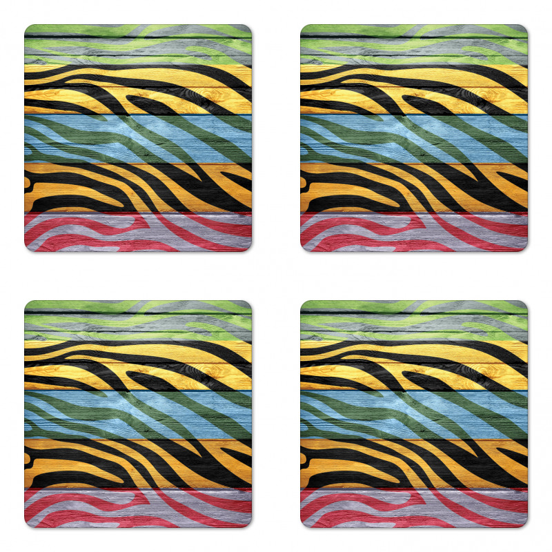 Colorful Animal Coaster Set Of Four