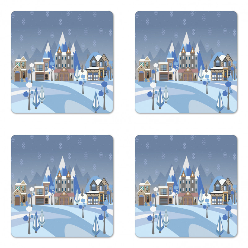 Vacation Time Travel Spot Coaster Set Of Four