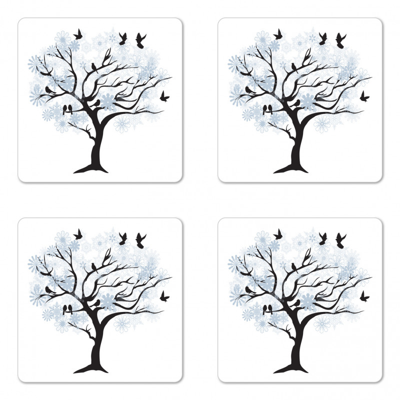 Branches with Birds Coaster Set Of Four