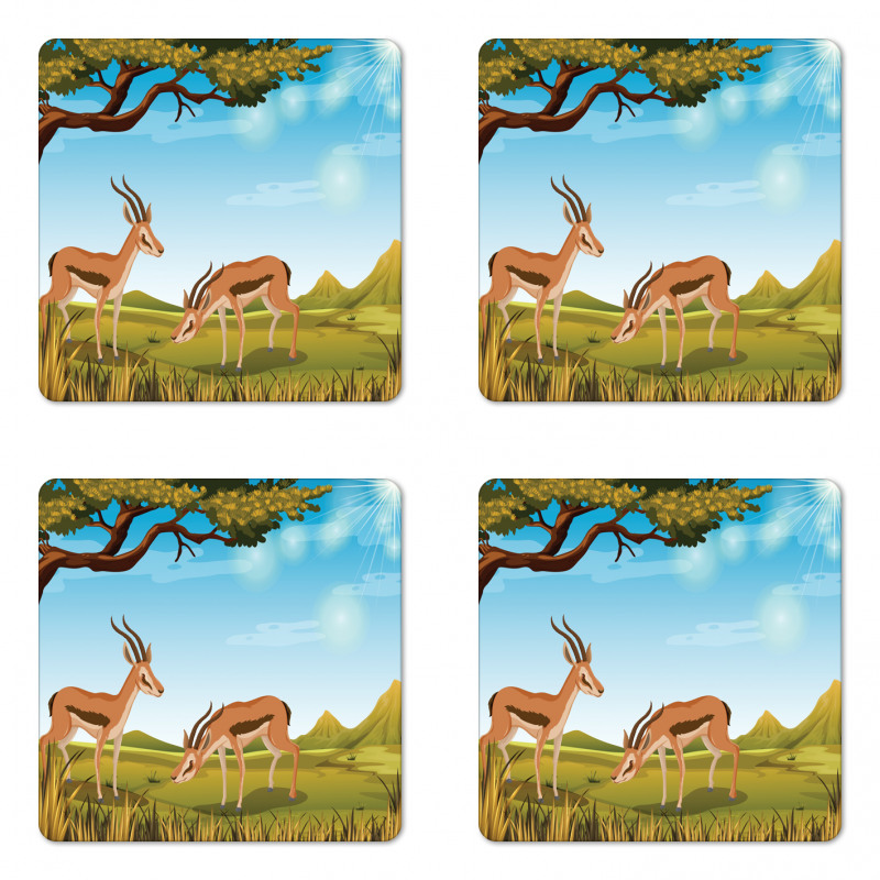 Wildlife Nature Scene Coaster Set Of Four