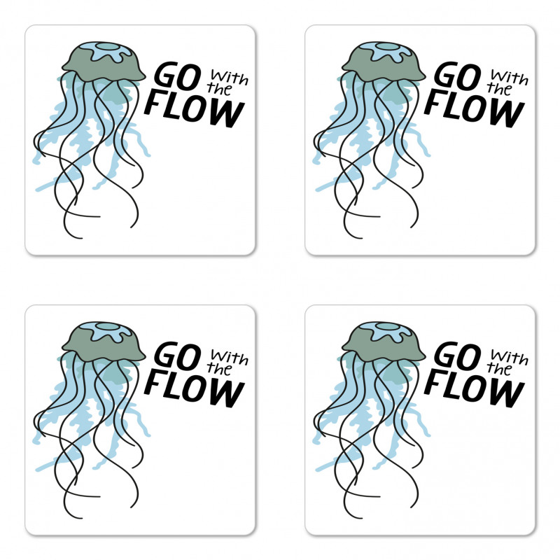 Go with the Flow Animal Coaster Set Of Four