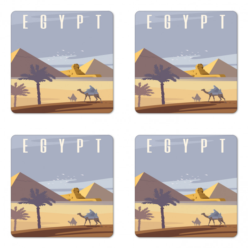 Cleopatra Pyramids Coaster Set Of Four