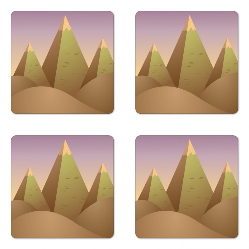 Pyramids Dune Sand Coaster Set Of Four