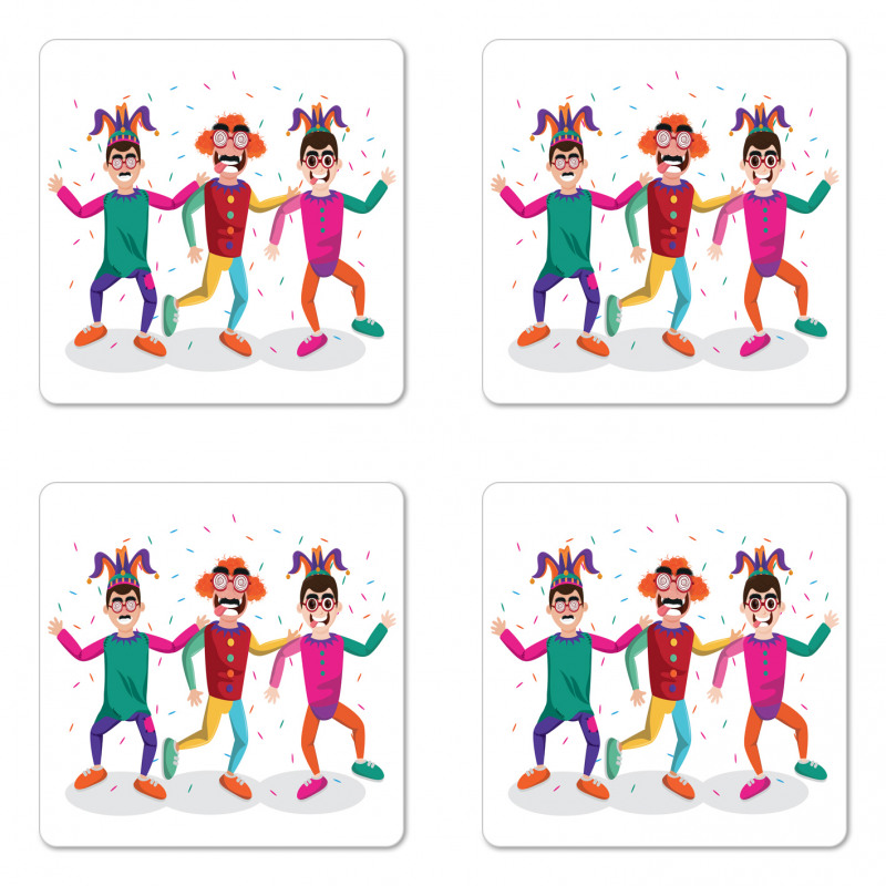 Funny Crazy Entertainer Men Coaster Set Of Four