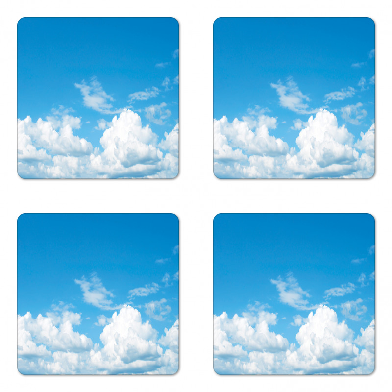 Cloudy Calming Scene Coaster Set Of Four