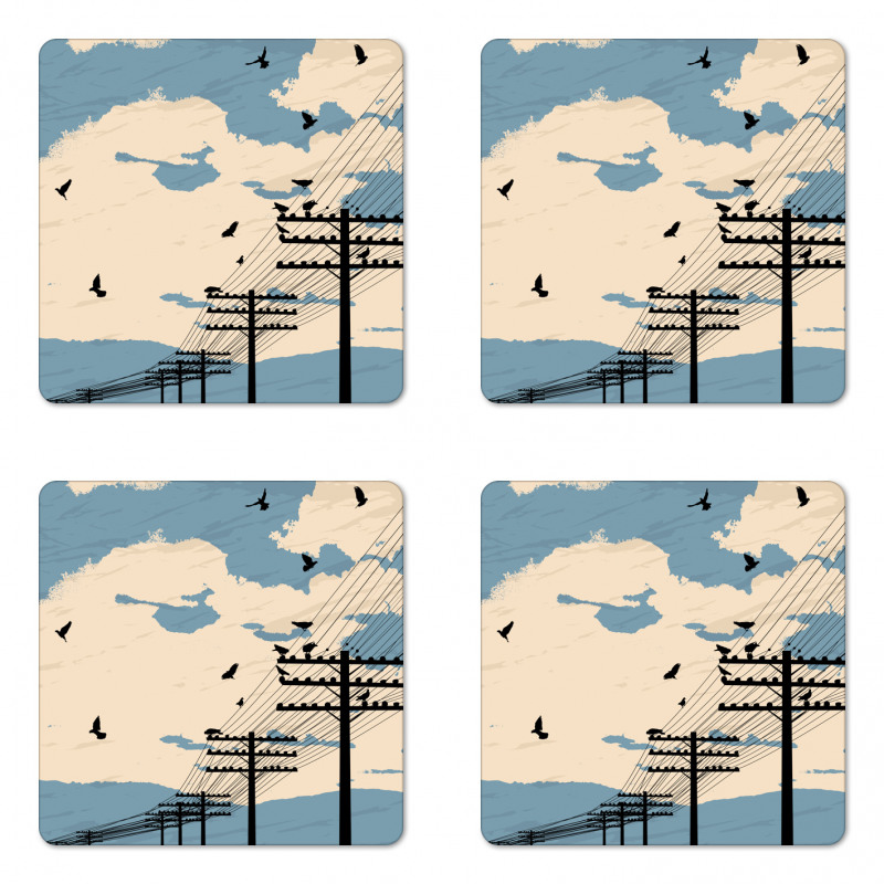 Modern Scene Coaster Set Of Four