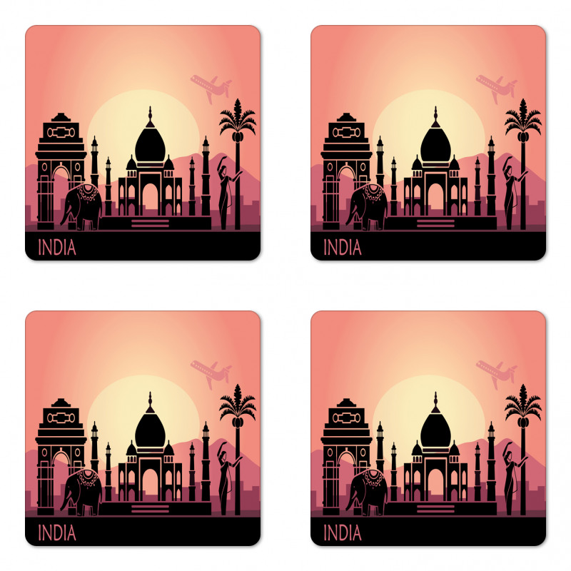 Dreamy Historic Landscape Coaster Set Of Four