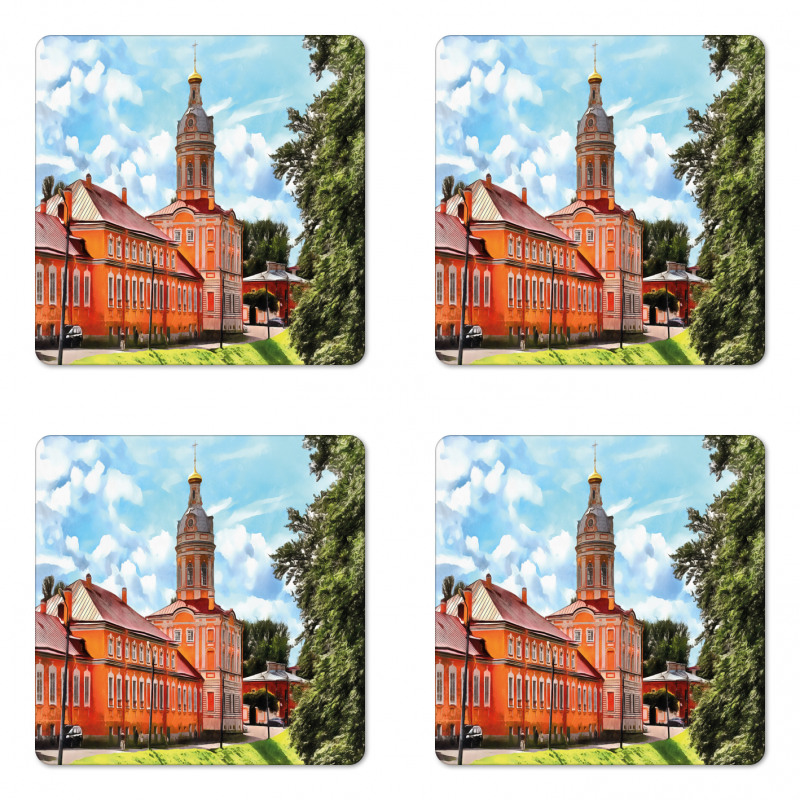 Landmark in St. Petersburgh Coaster Set Of Four