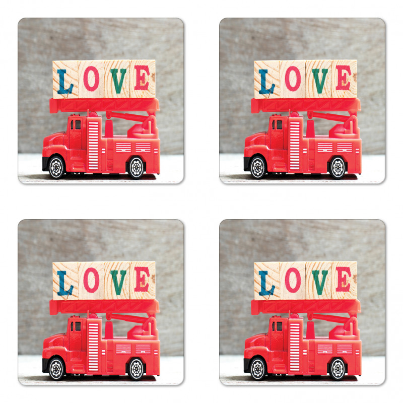 Toy with Love Words Coaster Set Of Four