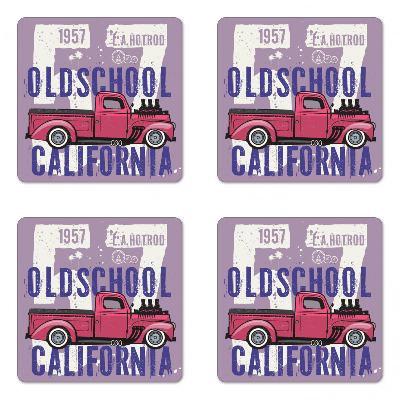 Oldschool California Coaster Set Of Four