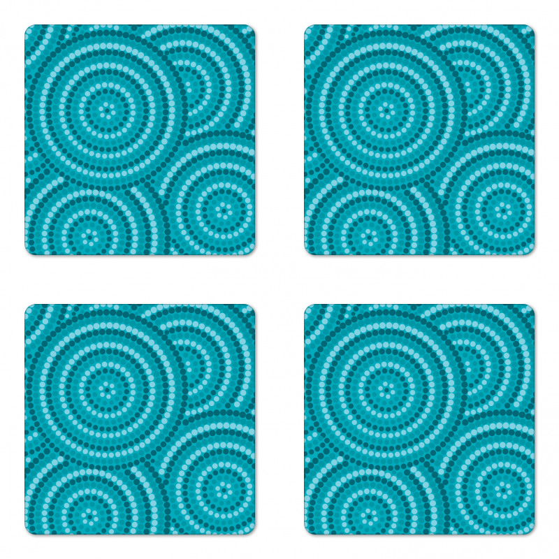 Abstract Australian Dots Coaster Set Of Four