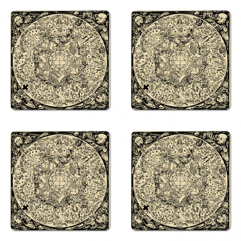 Map Coaster Set Of Four