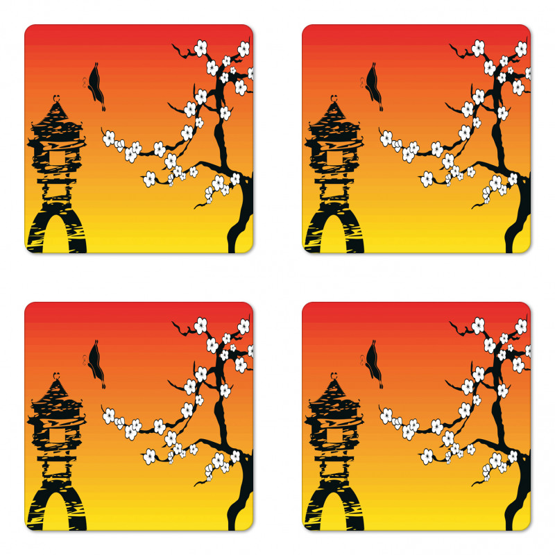 Sakura Japanese Coaster Set Of Four