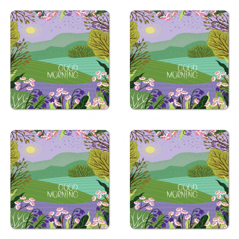 Morning Setting Coaster Set Of Four