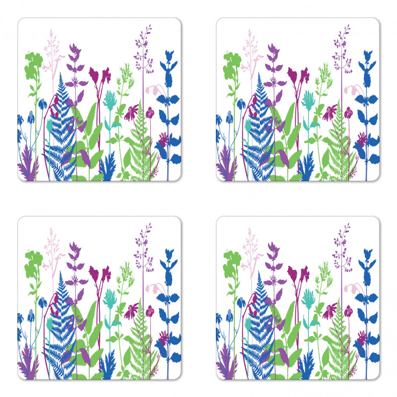 Colorful Botany Coaster Set Of Four