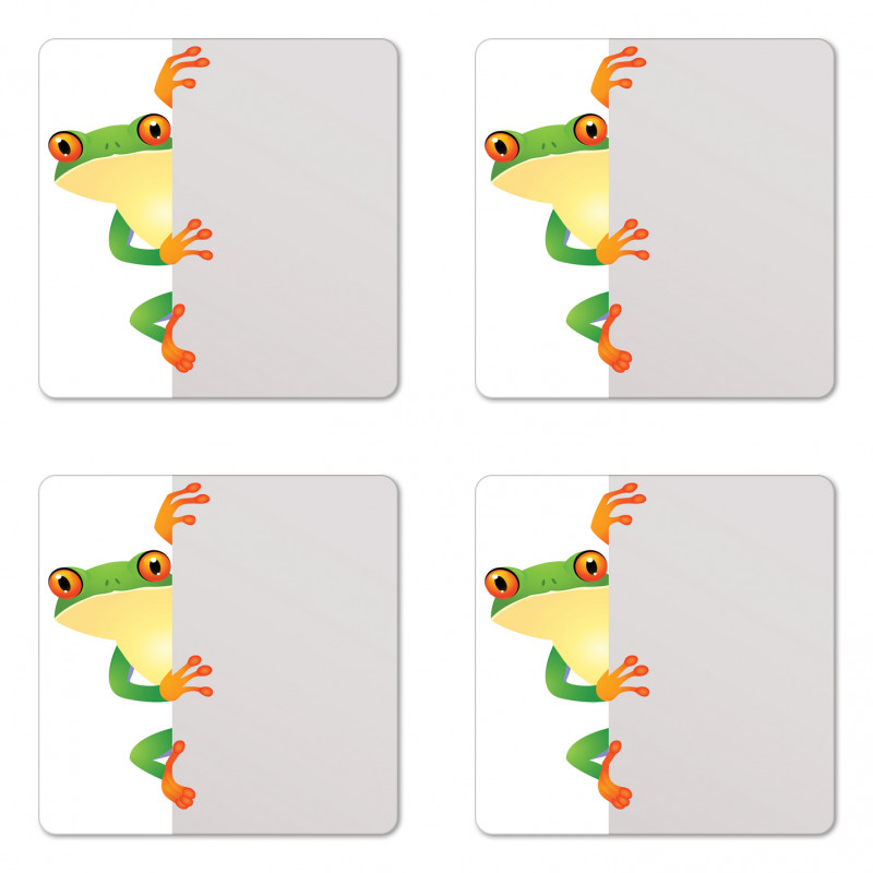 Frog Prince Reptiles Coaster Set Of Four