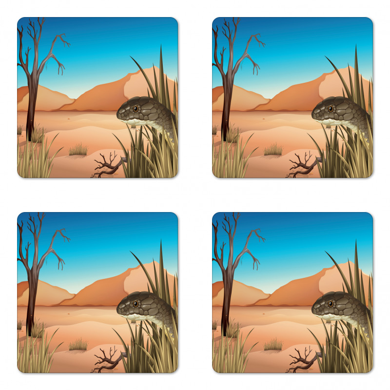 Desert Tropical Nature Coaster Set Of Four