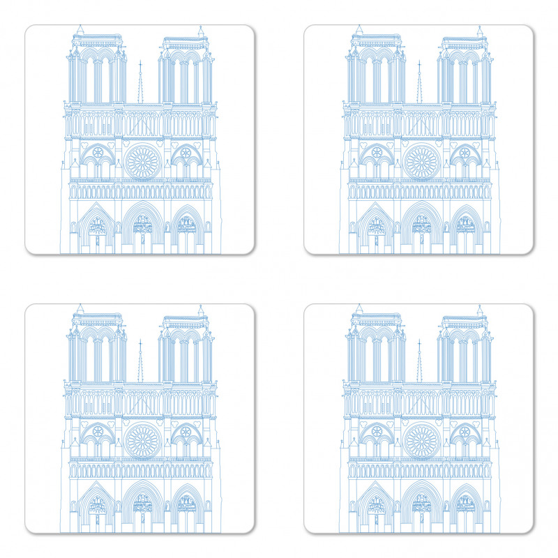 Linear Outline Coaster Set Of Four