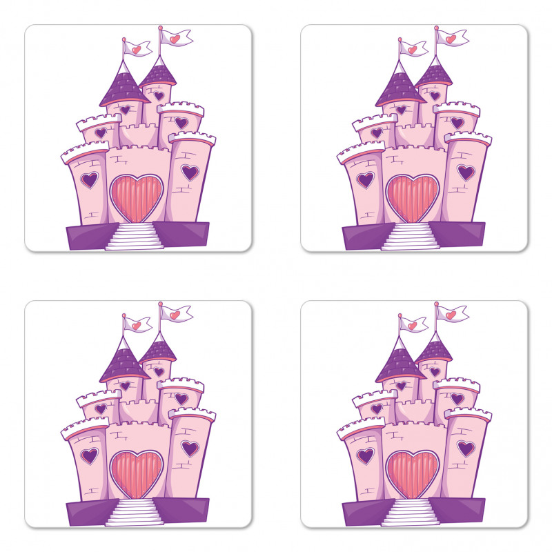 Cheerful Dreamy Fortress Coaster Set Of Four