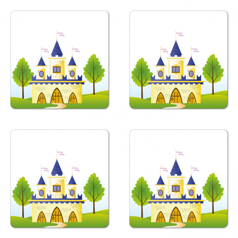 Magic Tale Land Fortress Coaster Set Of Four