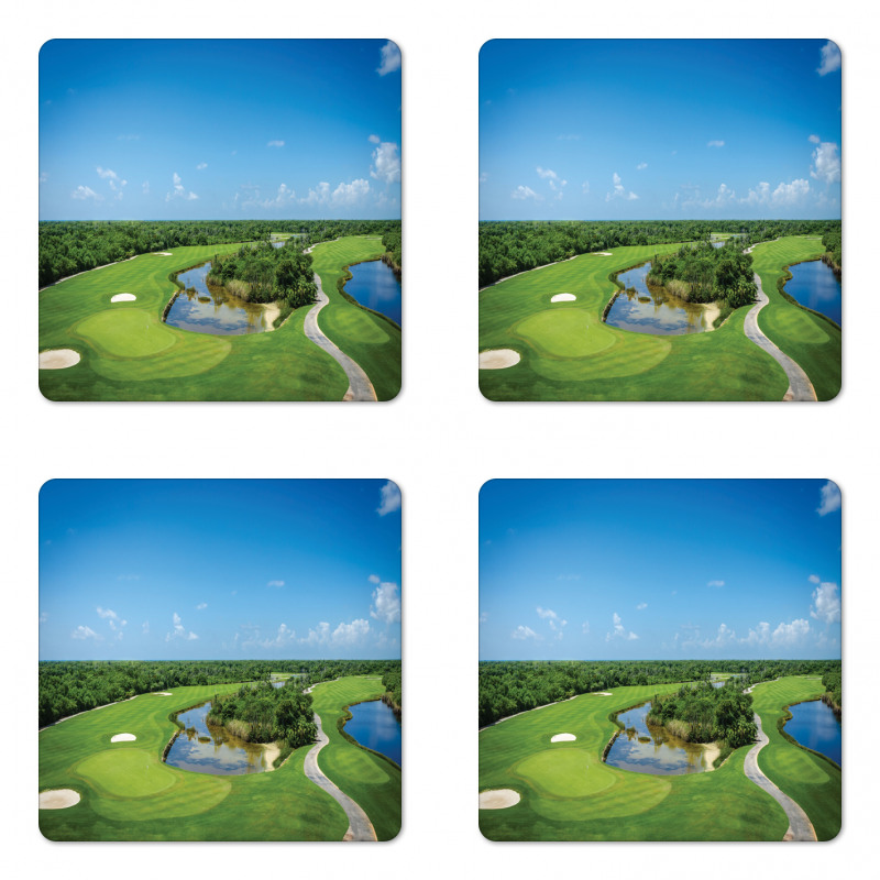 Panoramic Field Coaster Set Of Four