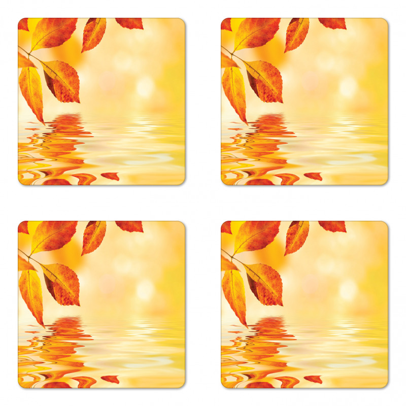 Sun View Leaves Coaster Set Of Four