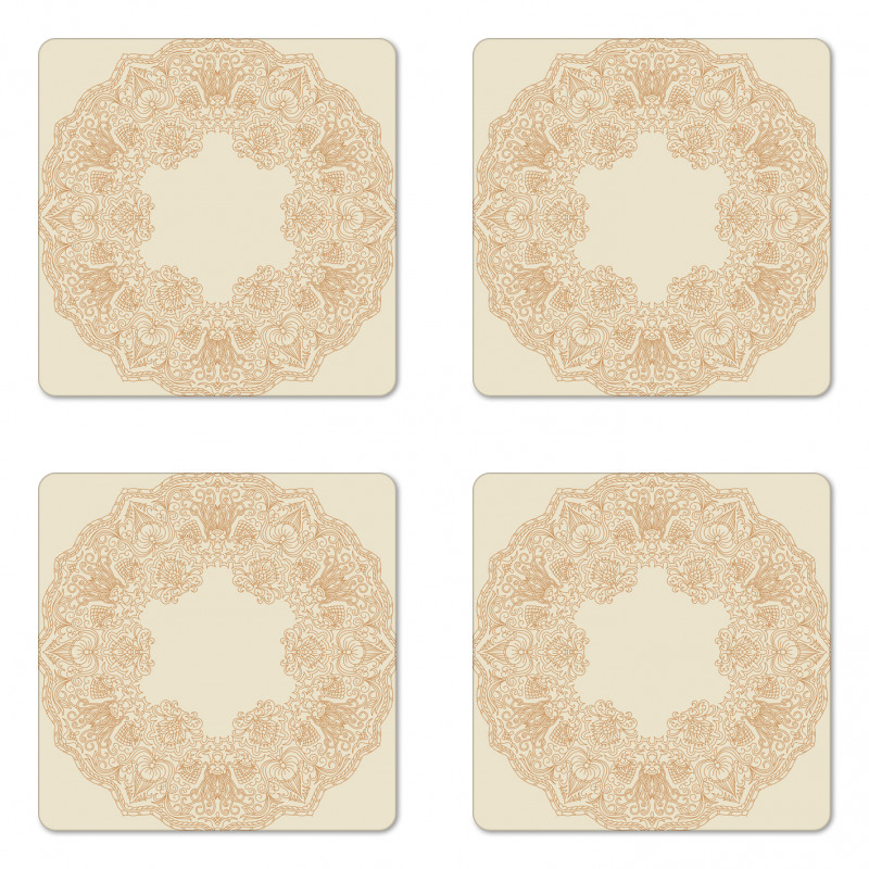 Victorian Feminine Art Coaster Set Of Four