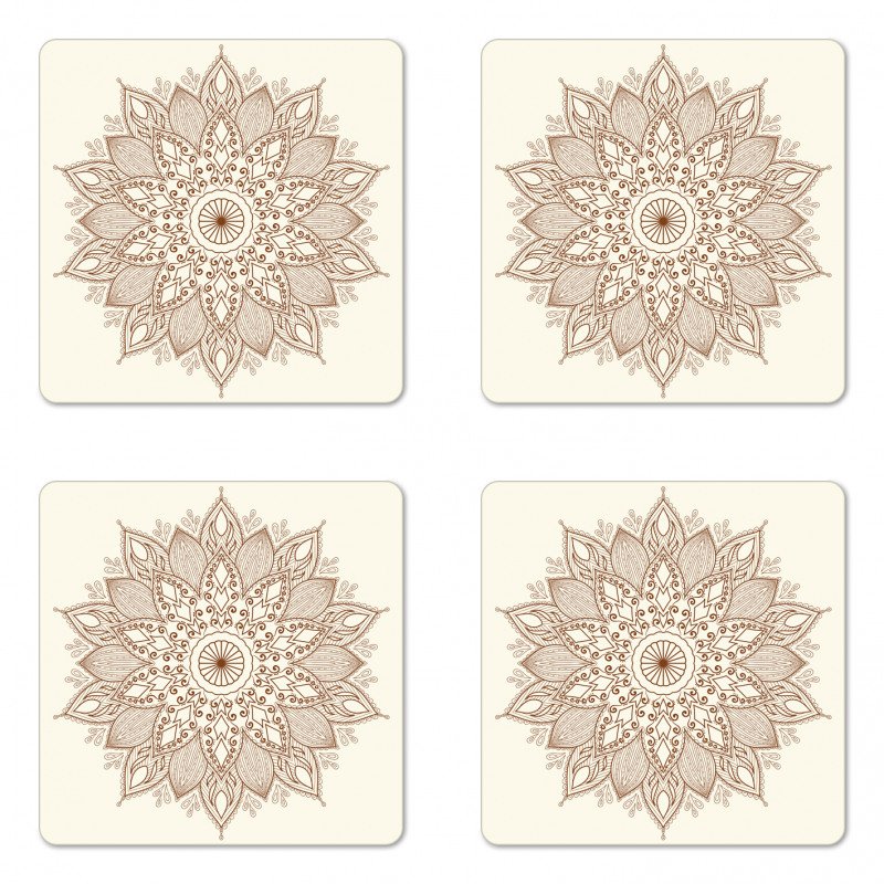 Flower Lace Coaster Set Of Four