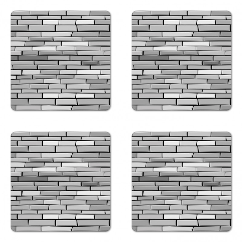 Brick Wall English Style Coaster Set Of Four