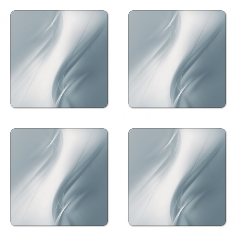 Monochromatic Abstract Coaster Set Of Four