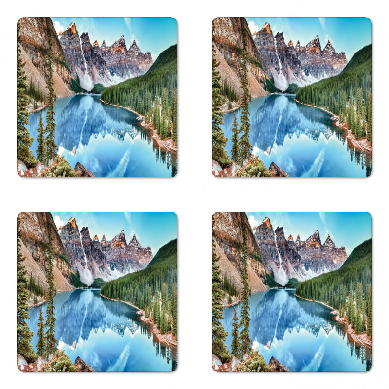 Moraine Lake Panorama Coaster Set Of Four