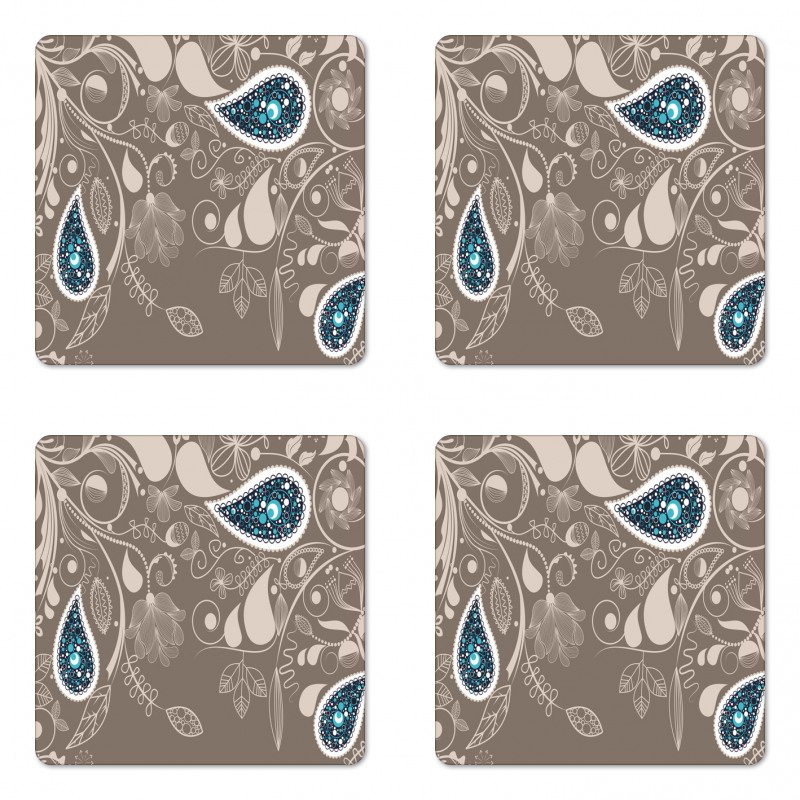 Orienta Swirled Branch Coaster Set Of Four