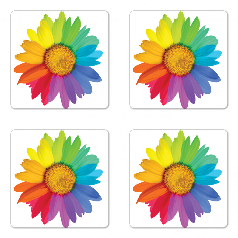 Hippie Daisy Spring Coaster Set Of Four