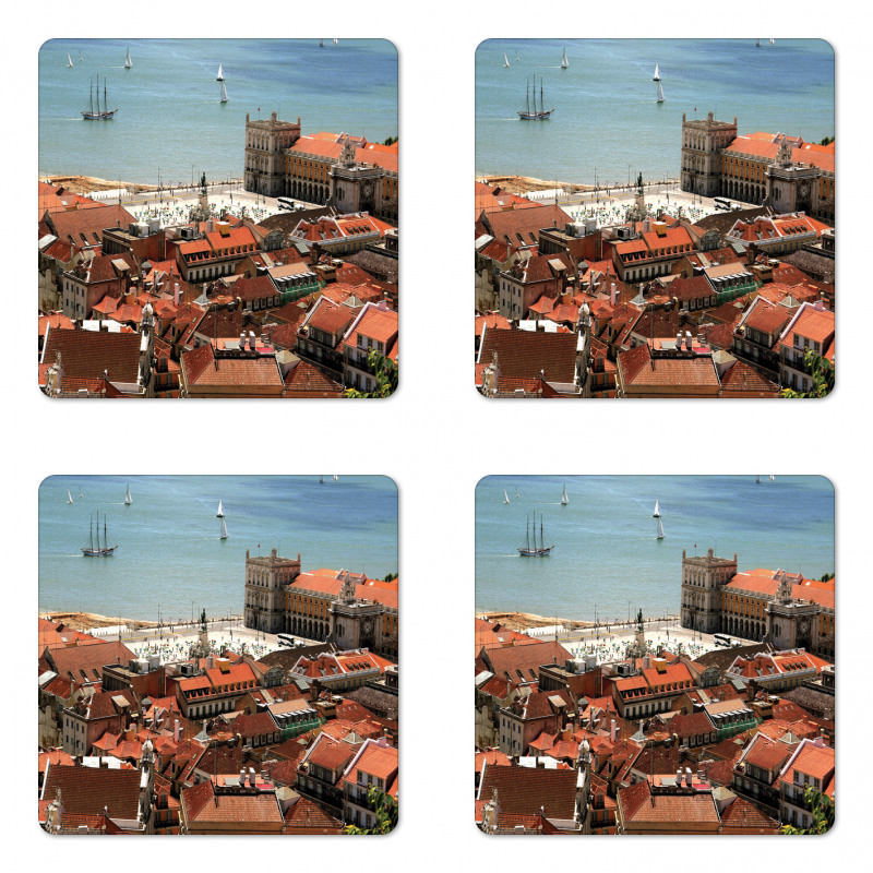 Nostalgic Lisbon City Coaster Set Of Four