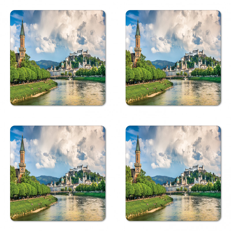 Salzburg Land Cloudy Coaster Set Of Four